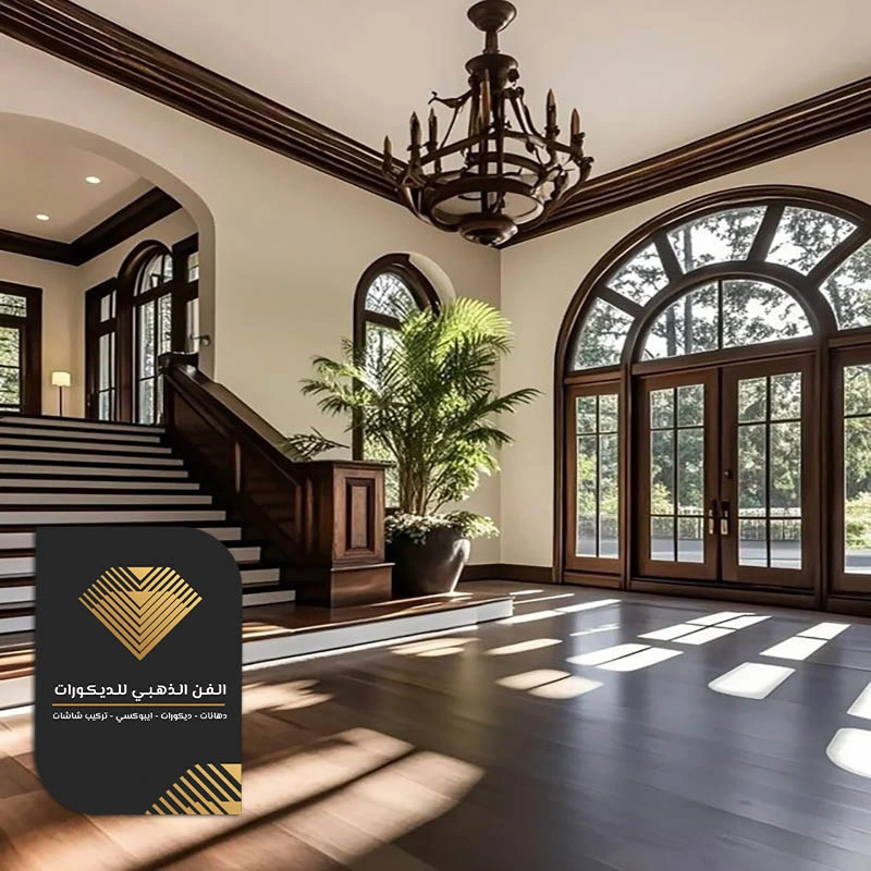 ديكور مدخل عمارة حي الندى بجدة