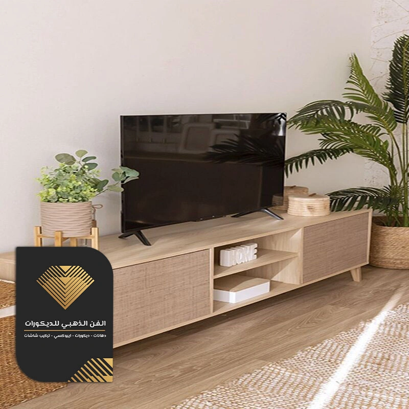 طاولة تلفزيون خشب شيبورد جدة حي الروضة